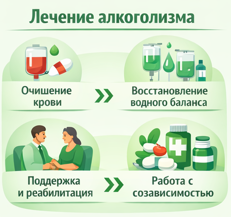 лечение алкоголизма в Пугачёве этапы